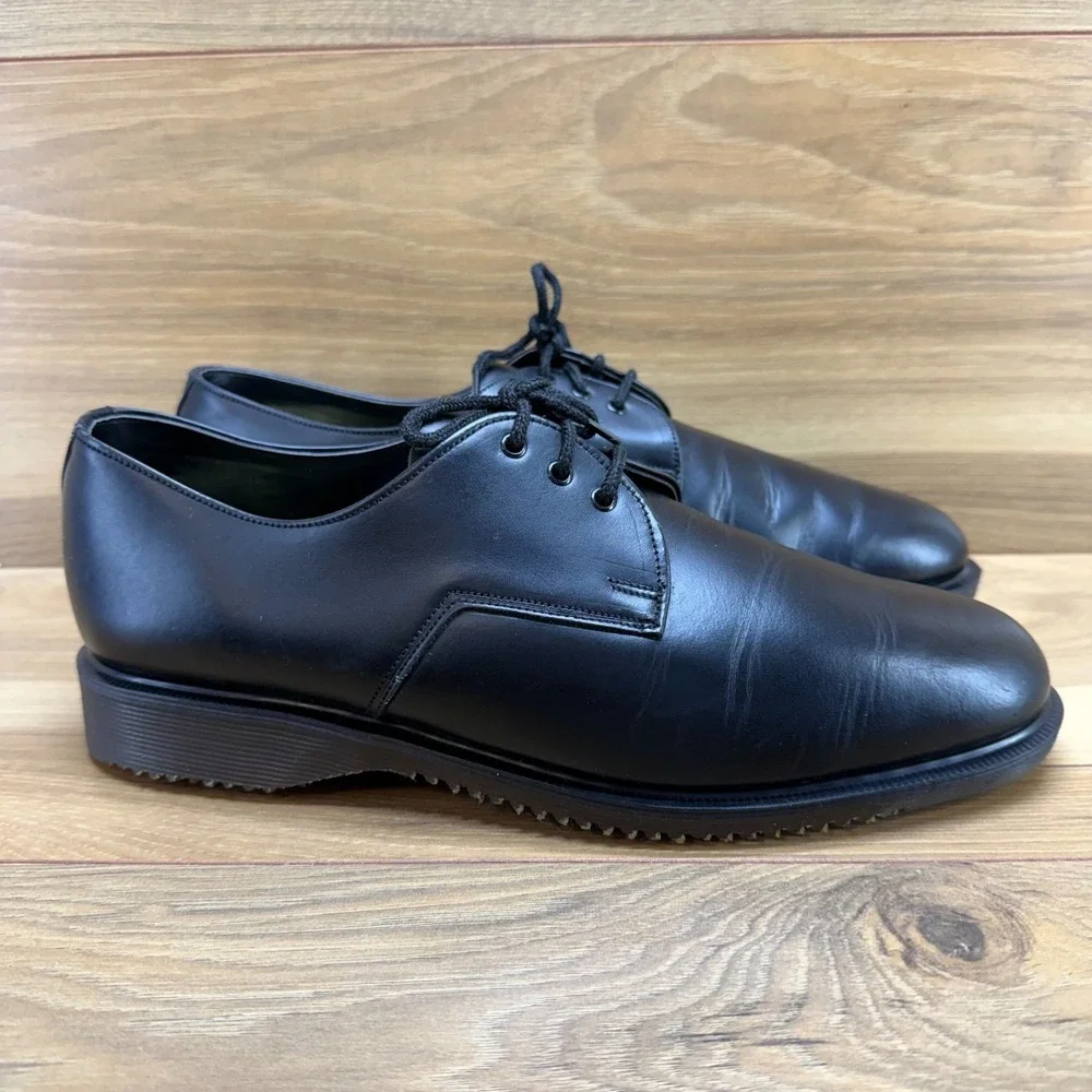 Dr Martens Vintage DM Raiders Shellys London Oxfords UK 8 US 9 Mens‎ Black